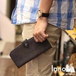 Ví cầm tay nam Lano da thật trẻ trung năng động VCTN034 - trên tay