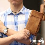 Ví cầm tay nam Lano thời trang cao cấp VCTN046 - trên tay