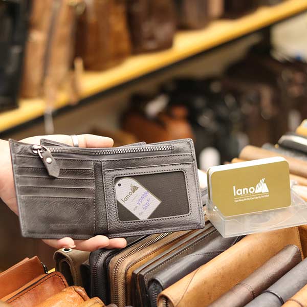 Ví da nam Lano gọn nhẹ trẻ trung tinh tế VDN034 - bên trong