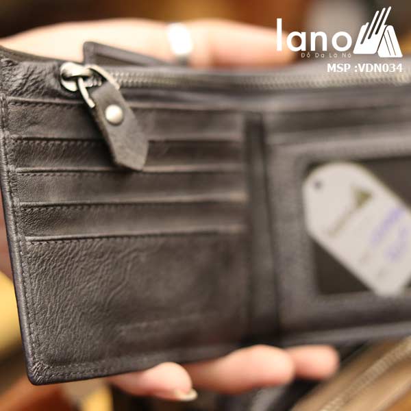 Ví da nam Lano gọn nhẹ trẻ trung tinh tế VDN034 - bên trong