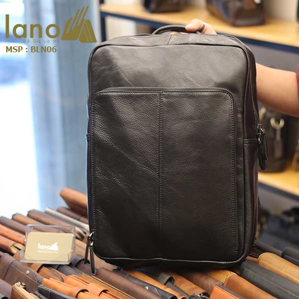 Balo da bò cho nam thời trang giá rẻ đựng Laptop Lano BLN06