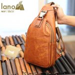 Túi đeo ngực nam da bò thời trang cao cấp mẫu mới 2018 TDL55 - nghiêng