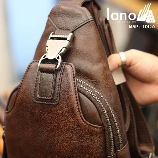 Túi đeo ngực nam da bò thời trang cao cấp mẫu mới 2018 TDL55