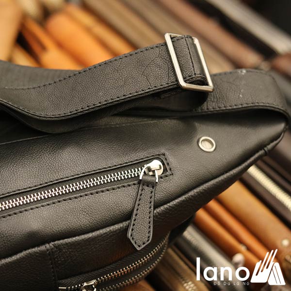 Túi đeo ngực nam da bò thời trang cao cấp mẫu mới 2018 TDL55 - mặt sau