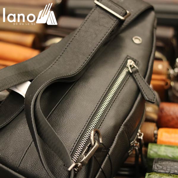 Túi đeo ngực nam da bò thời trang cao cấp mẫu mới 2018 TDL55 - mặt sau