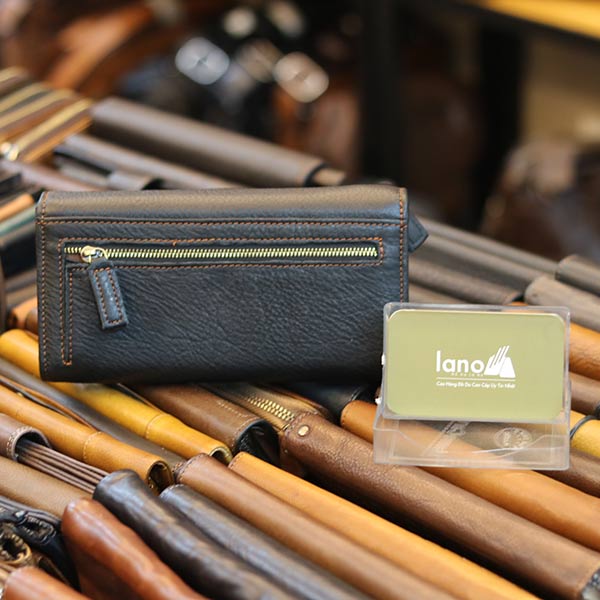 Ví cầm tay nam da bò 3 gấp thời trang tiện lợi VCTN056