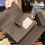 Ví cầm tay nam da bò 3 gấp thời trang tiện lợi VCTN056 - ngăn trong