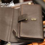Ví cầm tay nam da bò 3 gấp thời trang tiện lợi VCTN056 - ngăn trong