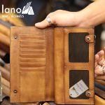 Ví dài cầm tay nam Lano da bò thời trang sang trọng VCTN055 - bên trong