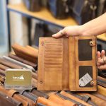 Ví dài cầm tay nam Lano da bò thời trang sang trọng VCTN055 - bên trong