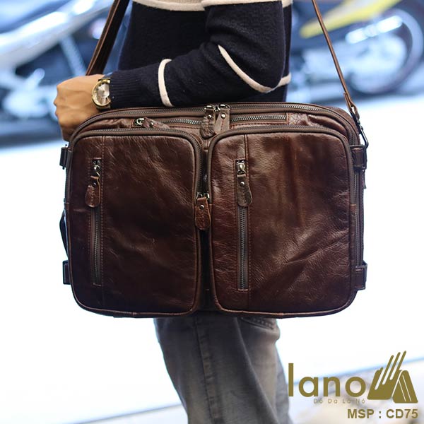 Cặp da cao cấp Lano thời trang Tiện Dụng CD75 - đeo chéo