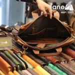 Cặp xách nam đeo chéo thời trang sang trọng CD77 - bên trong