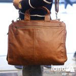 Cặp xách nam đeo chéo thời trang sang trọng CD77 nâu vàng - đeo chéo