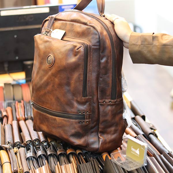 Balo da nam Lano cao cấp 100% từ da bò nhập khẩu BLN20