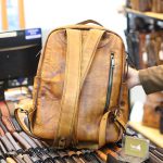 Balo nam da bò Lano cao cấp mẫu mới 2019 - mặt sau