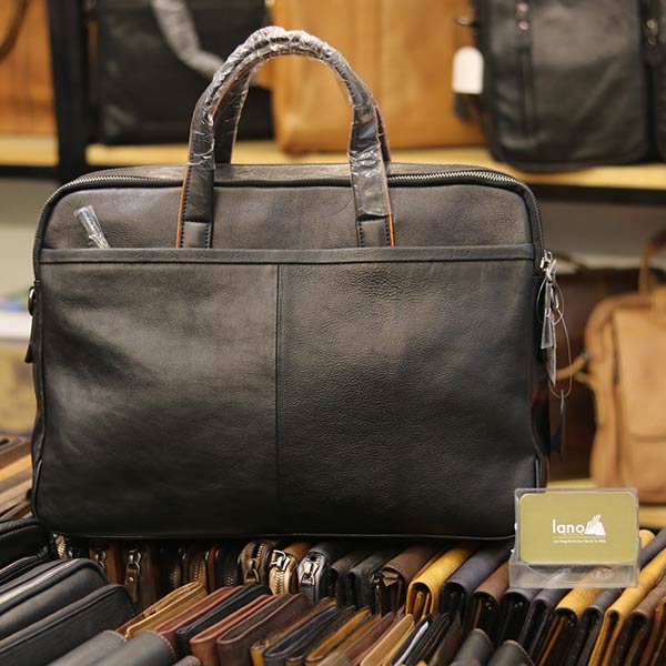 Cặp da nam công sở cao cấp Lano da bò thật CD84