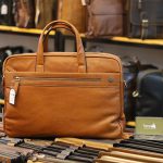 Cặp da nam công sở cao cấp Lano da bò thật CD84 mặt sau