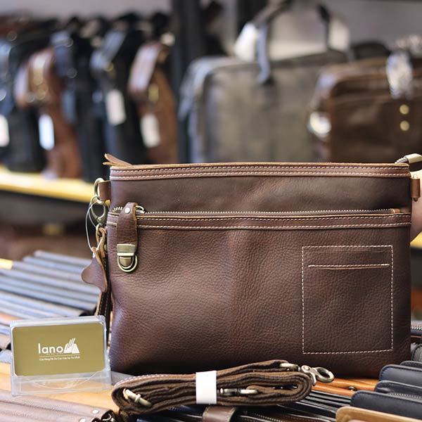 Túi cầm tay nam da bò đẳng cấp cho phái mạnh CLT15