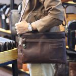 Túi cầm tay nam da bò đẳng cấp cho phái mạnh CLT15 - đeo chéo