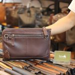 Túi cầm tay nam da bò mẫu mới 2019 CLT14 mặt sau