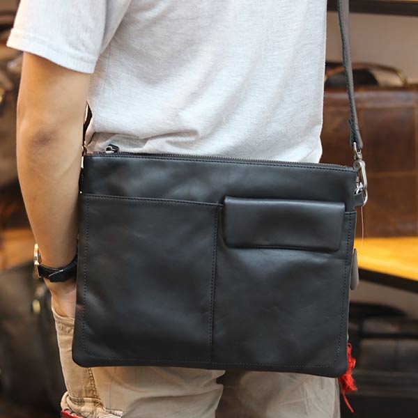 Túi cầm tay nam da bò thời trang mới nhất 2019 Lano CLT16 đeo chéo