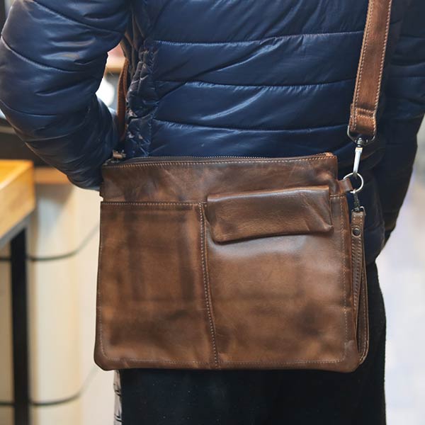 Túi cầm tay nam da bò thời trang mới nhất 2019 Lano CLT16