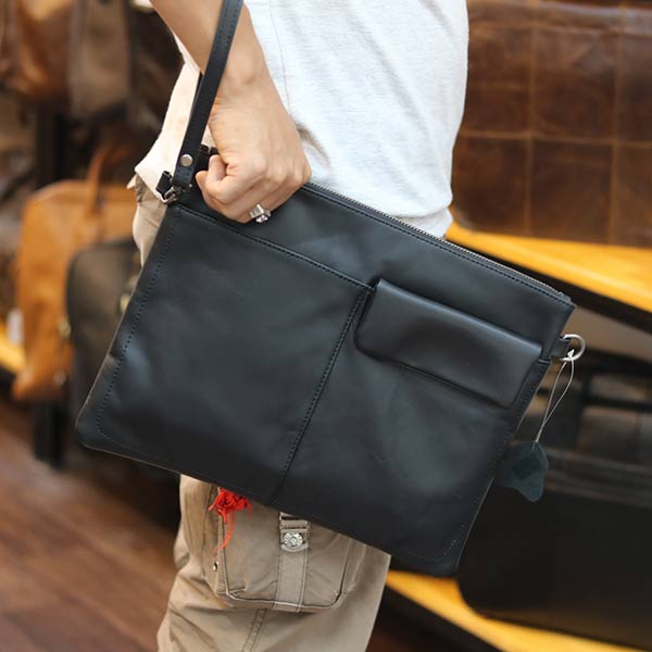 Túi cầm tay nam da bò thời trang mới nhất 2019 Lano CLT16 cầm tay