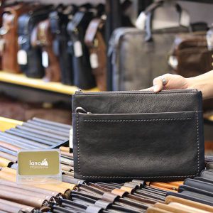 Túi da nam cầm tay Lano nam tính lịch lãm CLT12