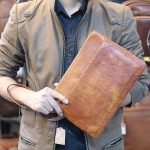 Túi da nam cầm tay Lano nam tính lịch lãm CLT12 - cầm tay