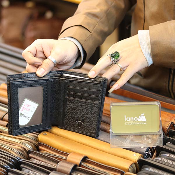 Ví nam da bò thật Lano mẫu mới 2019 VDN050