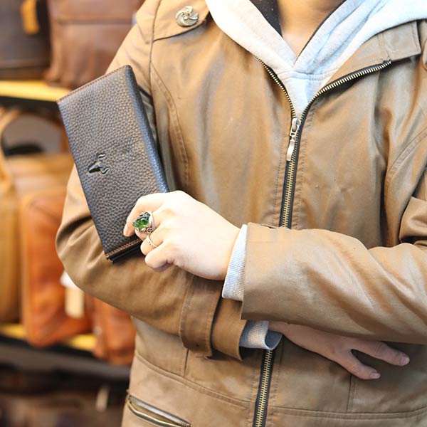 Ví da nam cầm tay Lano mẫu mới 2019 thời trang sang trọng VCTN065 kiểu dáng cầm tay