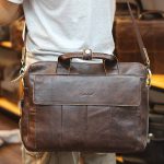 Cặp nam da bò đựng Laptop 14 inch mẫu mới 2019 CD91 đeo chéo