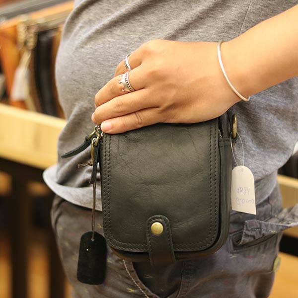 Túi da nam mini Lano kiểu dáng thời trang mới lạ KT137