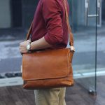 Cặp nam đeo chéo cao cấp da bò thật CD93 - đeo chéo