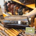 Túi bao tử đeo bụng Lano da bò thật chính hãng Contact TDB010