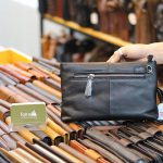 Túi cầm tay nam mini da bò Lano mẫu mới 2019 CLT18 - mặt sau