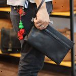 Túi cầm tay nam mini da bò Lano mẫu mới 2019 CLT18