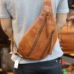 Túi da đeo chéo ngực nam thời trang gọn nhẹ TDL57 - đeo chéo