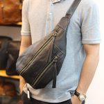 Túi da đeo chéo ngực nam thời trang gọn nhẹ TDL57 - đeo chéo