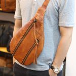 Túi da đeo chéo ngực nam thời trang gọn nhẹ TDL57 - đeo chéo