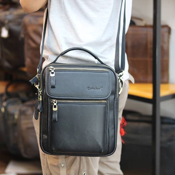 Túi đeo chéo nam có tay xách thời trang Lano cao cấp KT145 đeo chéo