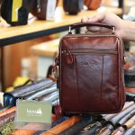 Túi xách nam Lano mini da bò thật cao cấp KT146