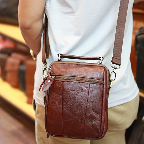 Túi xách nam Lano mini da bò thật cao cấp KT146 Túi xách nam Lano mini da bò thật cao cấp KT146