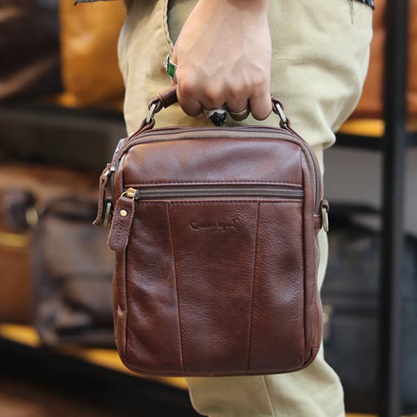 Túi xách nam Lano mini da bò thật cao cấp KT146