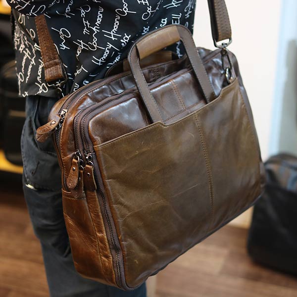 Cặp da nam kết hợp balo da công sở lano thời trang gọn nhẹ cd96