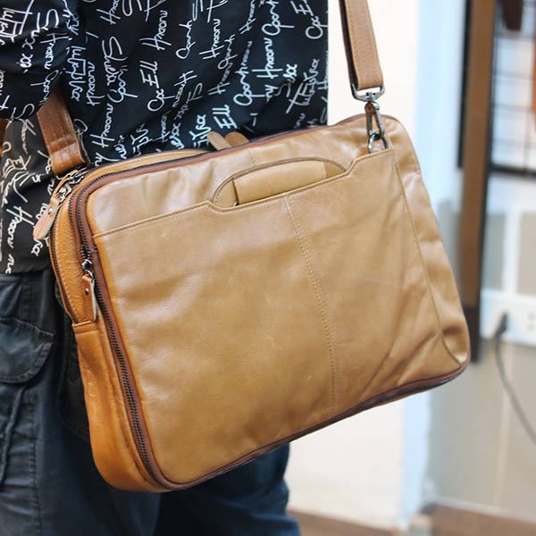 Cặp da nam kết hợp balo da công sở lano thời trang gọn nhẹ cd96