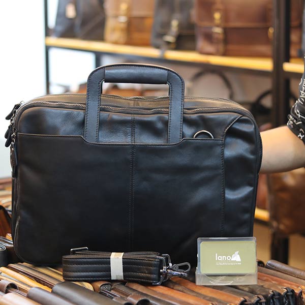 Cặp da nam kết hợp balo da công sở lano thời trang gọn nhẹ cd96