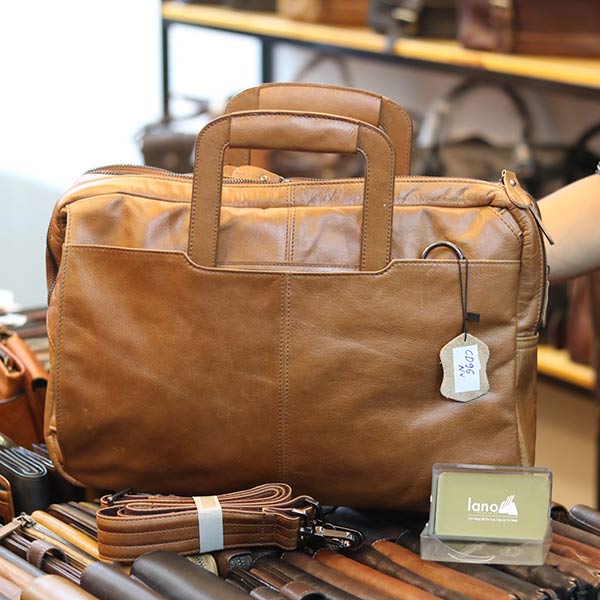 Cặp da nam kết hợp balo da công sở lano thời trang gọn nhẹ cd96