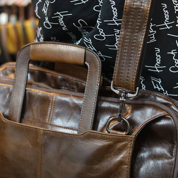 Cặp da nam kết hợp balo da công sở lano thời trang gọn nhẹ cd96