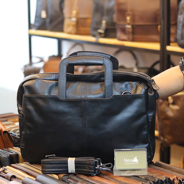 Cặp da nam kết hợp balo da công sở lano thời trang gọn nhẹ cd96
